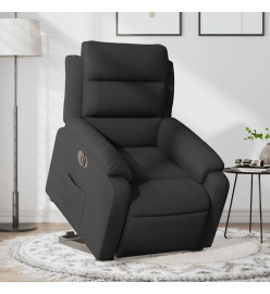 Fauteuil inclinable électrique noir tissu