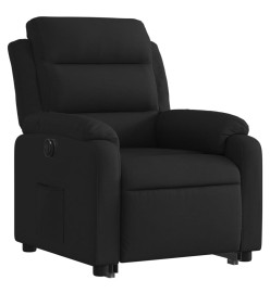 Fauteuil inclinable électrique noir tissu