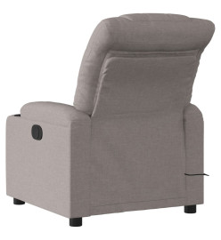 Fauteuil de massage inclinable Taupe Tissu