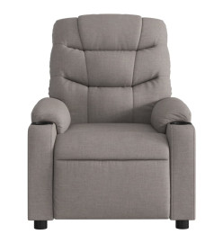 Fauteuil de massage inclinable Taupe Tissu