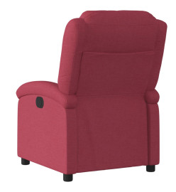 Fauteuil inclinable électrique Rouge bordeaux Tissu