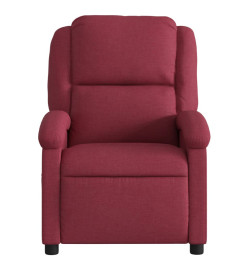 Fauteuil inclinable électrique Rouge bordeaux Tissu