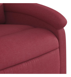 Fauteuil inclinable électrique Rouge bordeaux Tissu