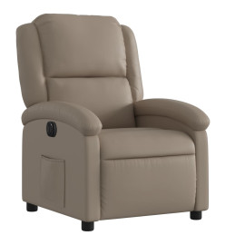 Fauteuil inclinable électrique Cappuccino Similicuir