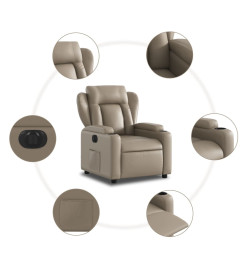 Fauteuil inclinable électrique Cappuccino Similicuir