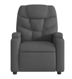 Fauteuil inclinable électrique Noir Tissu