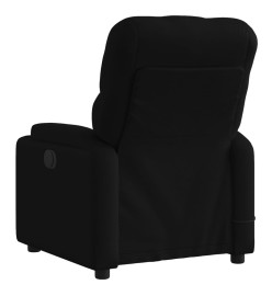 Fauteuil de massage inclinable électrique Noir Tissu