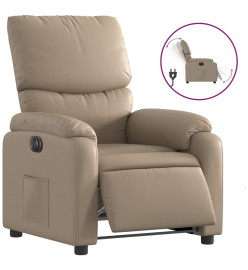 Fauteuil inclinable électrique Cappuccino Similicuir