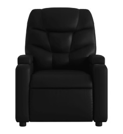 Fauteuil de massage inclinable électrique noir similicuir