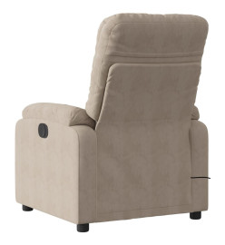 Fauteuil inclinable de massage électrique taupe