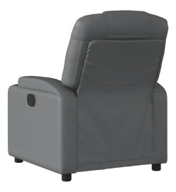 Fauteuil inclinable électrique Gris Similicuir