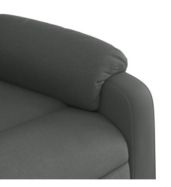 Fauteuil inclinable de massage électrique gris foncé tissu