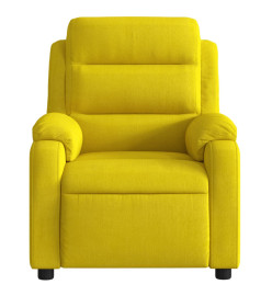 Fauteuil inclinable électrique jaune velours