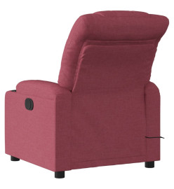 Fauteuil de massage inclinable Rouge bordeaux Tissu