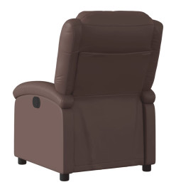 Fauteuil inclinable électrique Marron Similicuir