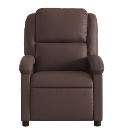 Fauteuil inclinable électrique Marron Similicuir