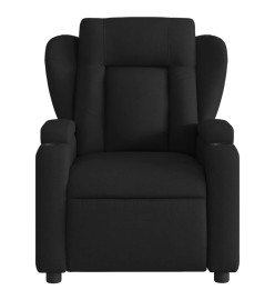 Fauteuil inclinable électrique Noir Tissu