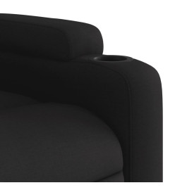 Fauteuil inclinable électrique Noir Tissu