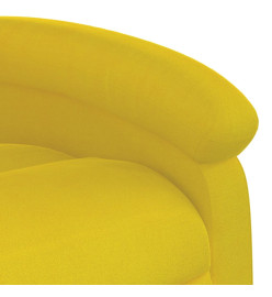 Fauteuil inclinable de massage électrique jaune velours