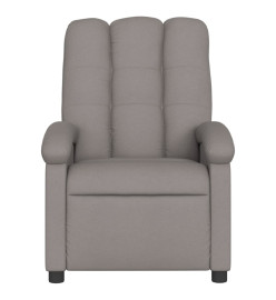 Fauteuil inclinable électrique Taupe Tissu