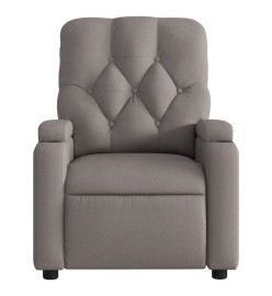 Fauteuil inclinable électrique Taupe Tissu