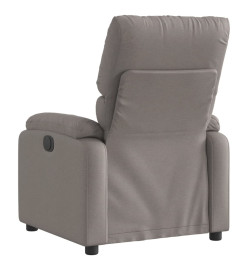 Fauteuil inclinable électrique Taupe Tissu