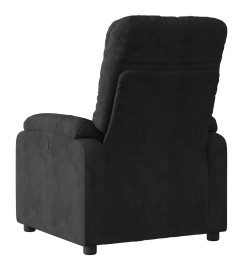 Fauteuil inclinable de massage électrique noir tissu microfibre