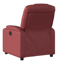 Fauteuil inclinable électrique Rouge bordeaux Similicuir