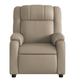 Fauteuil de massage inclinable électrique cappuccino similicuir