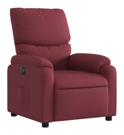 Fauteuil inclinable électrique Rouge bordeaux Tissu