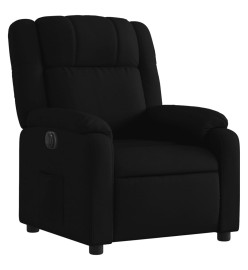 Fauteuil inclinable électrique Noir Tissu