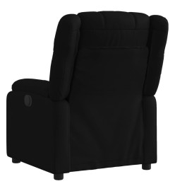 Fauteuil inclinable électrique Noir Tissu