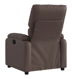 Fauteuil inclinable électrique Marron Similicuir