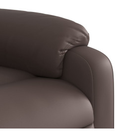 Fauteuil inclinable électrique Marron Similicuir