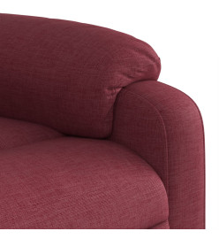 Fauteuil de massage inclinable électrique Rouge bordeaux Tissu