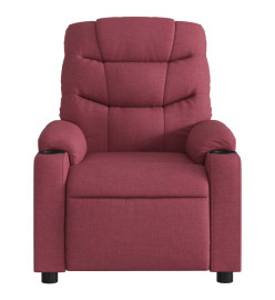 Fauteuil de massage inclinable électrique Rouge bordeaux Tissu