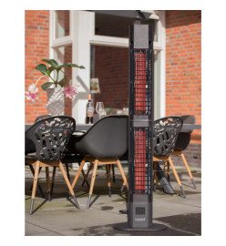 Sunred Chauffage de patio Royal Diamond Dark 3000 W Noir