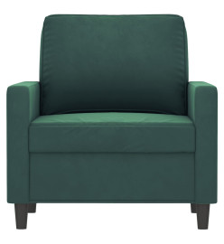 Fauteuil Vert foncé 60 cm Velours