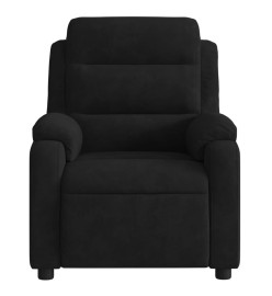 Fauteuil de massage inclinable noir velours