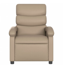 Fauteuil de massage inclinable électrique cappuccino similicuir