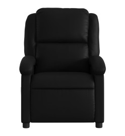 Fauteuil de massage inclinable électrique noir similicuir