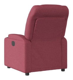 Fauteuil inclinable électrique Rouge bordeaux Tissu