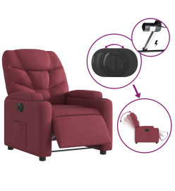 Fauteuil inclinable électrique Rouge bordeaux Tissu