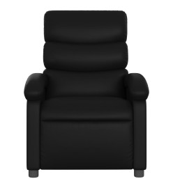 Fauteuil inclinable électrique Noir Similicuir