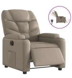 Fauteuil inclinable électrique Cappuccino Similicuir