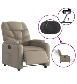 Fauteuil inclinable électrique Cappuccino Similicuir