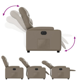 Fauteuil inclinable électrique Cappuccino Similicuir