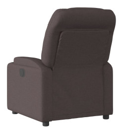 Fauteuil inclinable électrique Marron foncé Tissu