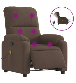 Fauteuil inclinable de massage électrique marron