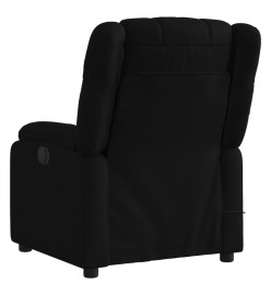 Fauteuil de massage inclinable électrique Noir Tissu